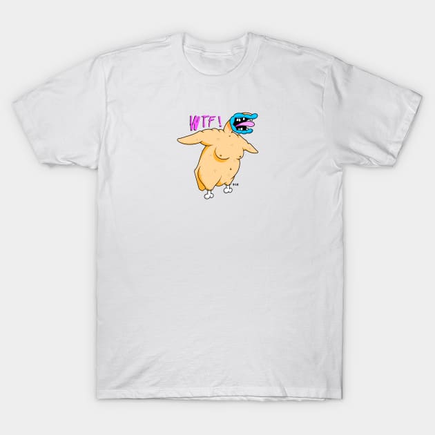 Angry Chicken T-Shirt by DiLoDraws